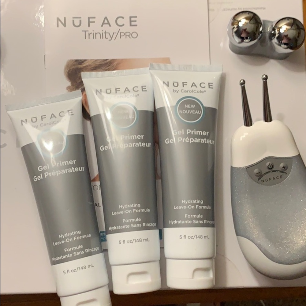 Nu Face Trinity Pro with 3 bottles of gel primer